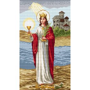 Z4273 Szent Barbara 25 x 44 cm