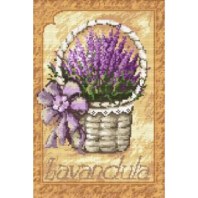 Z4451 Basket of lavender 20 x 29 cm