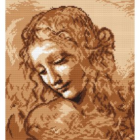 Z4255 L. da Vinci - Női fej 25 x 27 cm