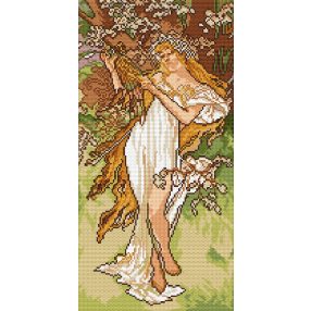 Z4248 A.Mucha - Tavasz 20 x 39 cm