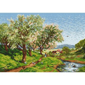 4261 Blooming orchard 30x43 cm
