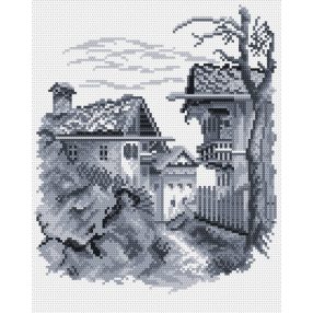 Z4068 Small town 20 x 25 cm