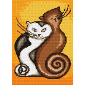 4192 Twisted cats 24x33 cm