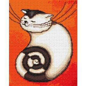 Z4217 Twisted cat 20 x 24 cm