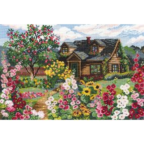 978 Cottage In Flowergarden 38 x 26 cm