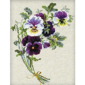 1020 Pansies 24 x 30 cm