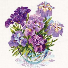 1071 Purple Flowers 45 x 45 cm