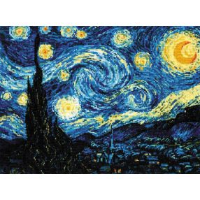 1088 Starry Night van Gogh 40 x 30 cm