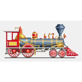 Z4282 Red locomotive 15x30 cm