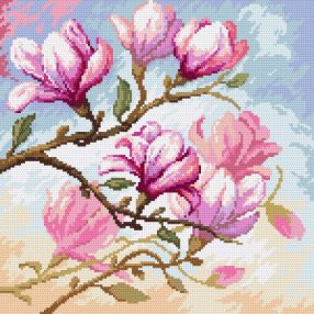 Z22100 Blooming magnolias 28x28 cm