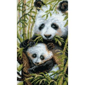 1159 The panda with the young 22x38 cm