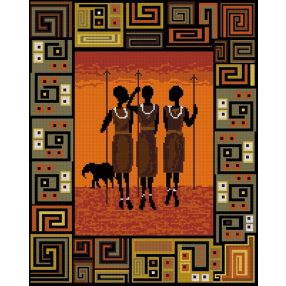 6099 African night 40x50 cm