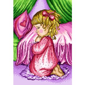 7063 The prayer of girl 31x45 cm