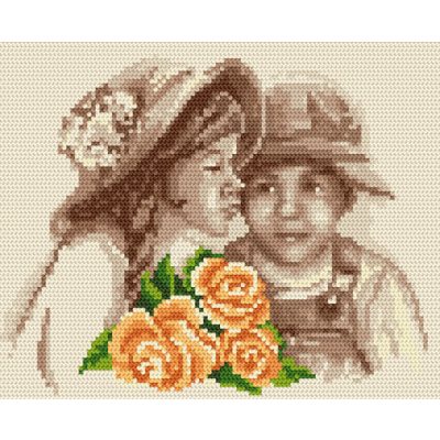 8208 Gyerekek virággal 20x24 cm (kifutott)