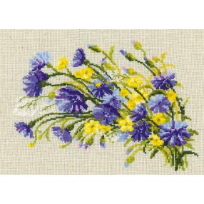 1186 Cornflowers & Buttercups 30x21 cm
