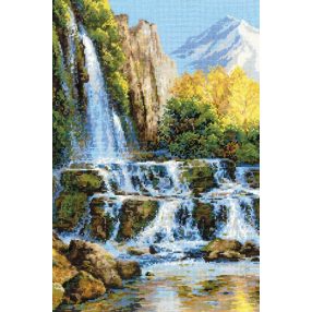 1194 Landscape with Waterfall 40x60 cm
