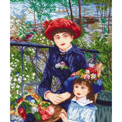 8038 Két testvér - Pierre August Renoir 50x60 cm