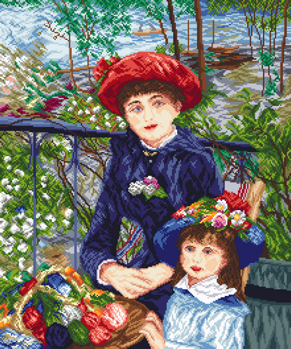 8038 Két testvér - Pierre August Renoir 50x60 cm