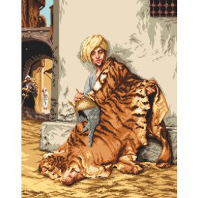 8029 Pelt Marchant of Cairo - Gerome 50x64 cm