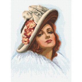 8236 Lady in a hat 30x40 cm