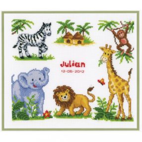 PN-0011912 Zoo Animals Birth Record 27x23 cm