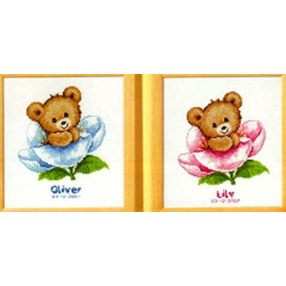 PN-0011825 Flower teddy 22x20 cm
