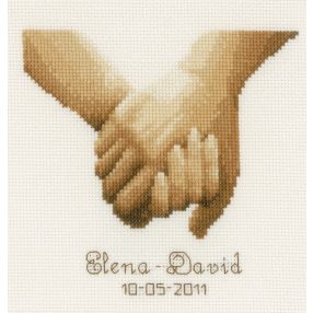 PN-0012167 Holding Hands Wedding 19x16 cm