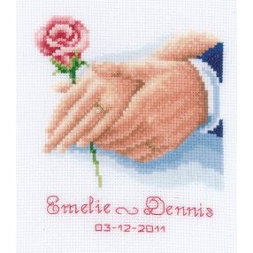 PN-0011903 Hands and Rose 14x16 cm