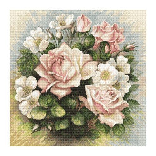 8845 Pasztel rózsák 49x49 cm