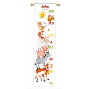 PN-0144082 Farm Animals Height Chart 18x70 cm