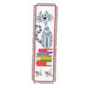PN-0143914 Cat on Book Pile Bookmark 6x20 cm