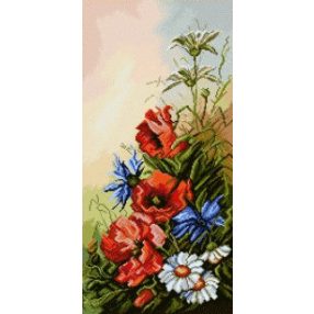 7102 Piros pipacsok 30x61 cm