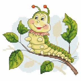 4883 Cheerful caterpillar 18x18 cm