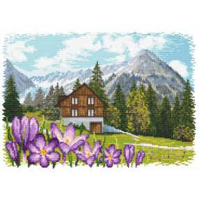 8407 Sáfrányok az Alpokban 30x42 cm