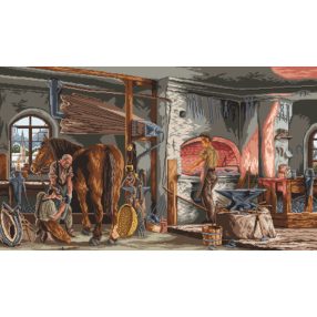 8042 Work at a smithy 60x103 cm