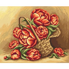 22119 Virágok a kosárban 44x53 cm