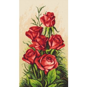 8254 Vörös rózsák 27x48 cm