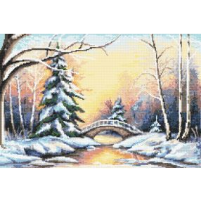 8256 Winter bridge 32x48 cm