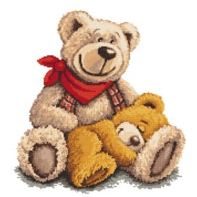 8260 Sleeping teddy 37x40 cm