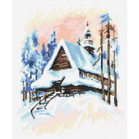 8262 Church on Kubalonka 34x41 cm