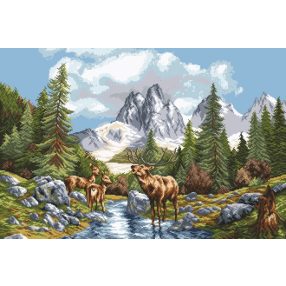 8062 At the waterhole 50x75 cm