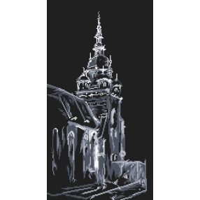 8061 Church at night 30x57 cm