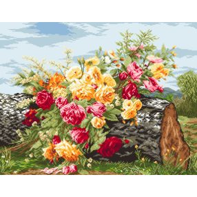 8063 Forgotten bouquet 50x64 cm