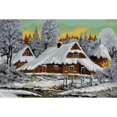 9216 Téli tájkép 50x75 cm (kifutott)
