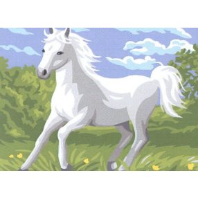 106 81 Fehér ló 20x25 cm