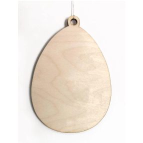 995-01 Tojás alakú fa alap 11x15 cm