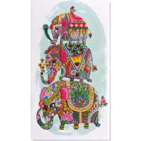 AB605 Three elephants for happiness 26x46 cm