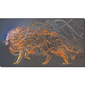 AB742 Golden lion 53x30 cm