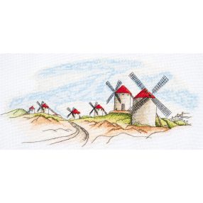 AH111 Windmills 39x18 cm