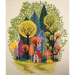 AH204 Cozy in the forest 32x41 cm
